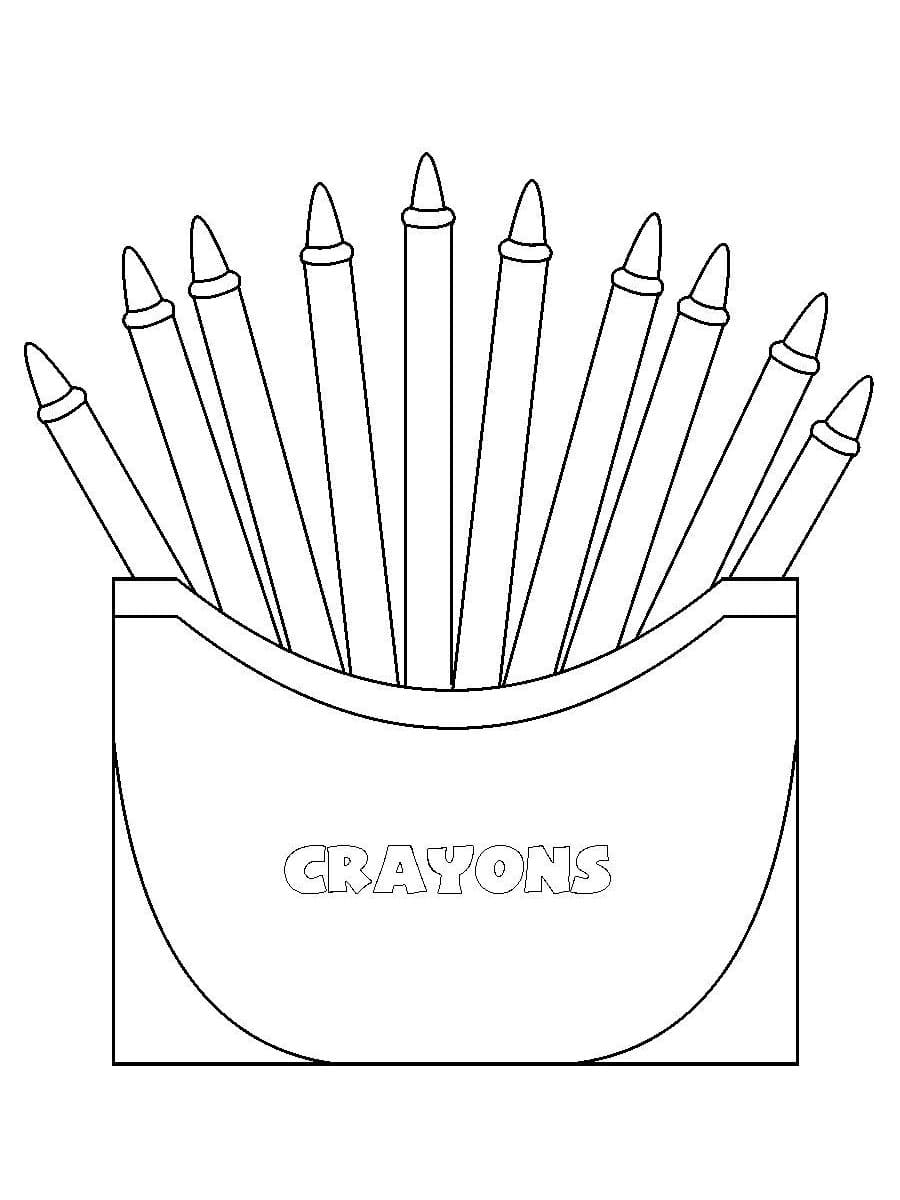 Free Printable Crayon Box Coloring Page - Free Printable Coloring Pages