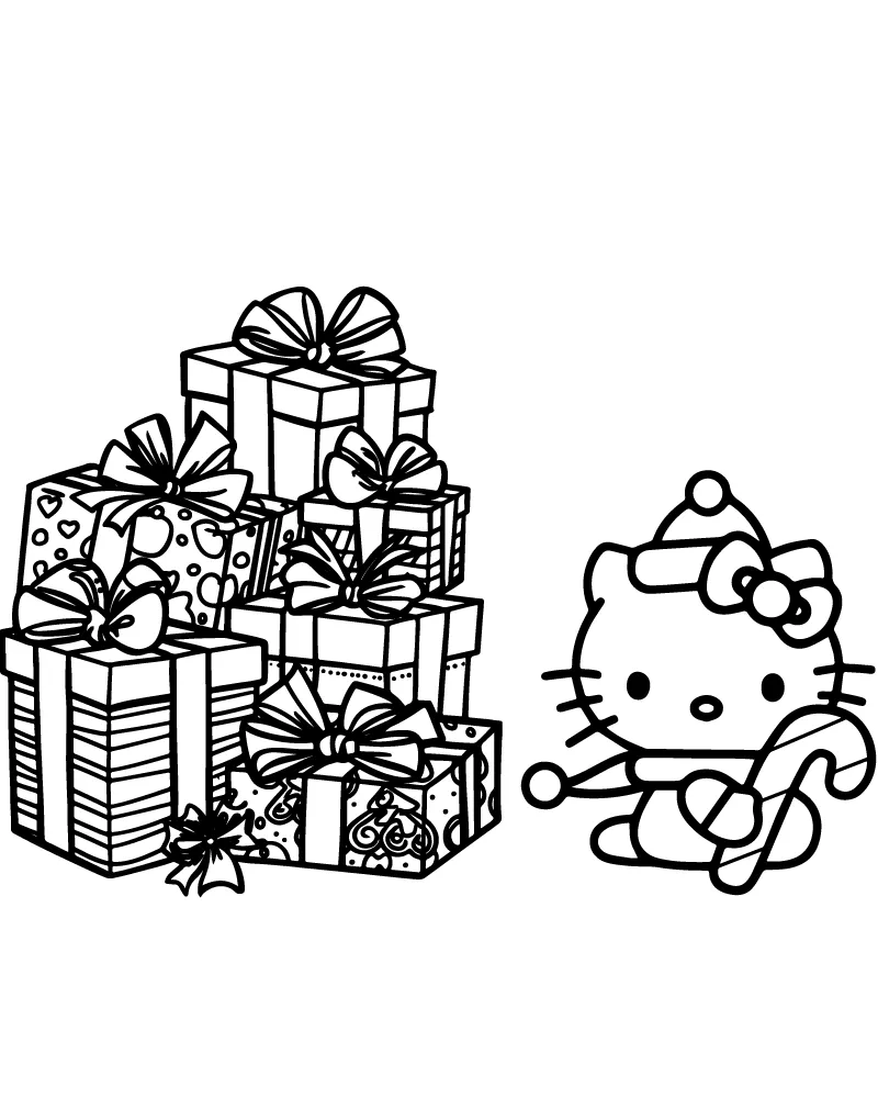 Hello Kitty Christmas Printable