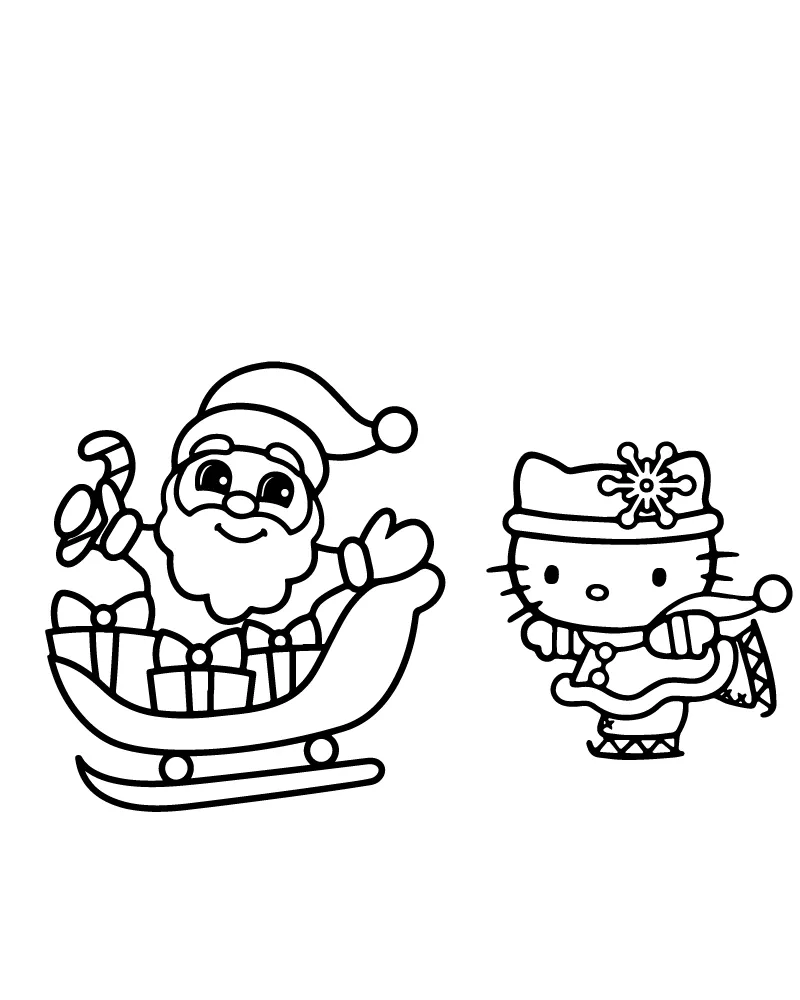 Hello Kitty Christmas Printable
