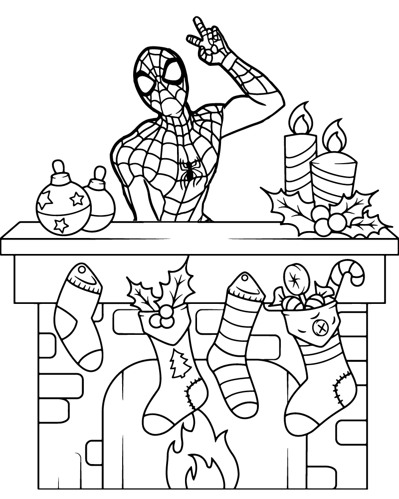 Free Spiderman Coloring Sheet