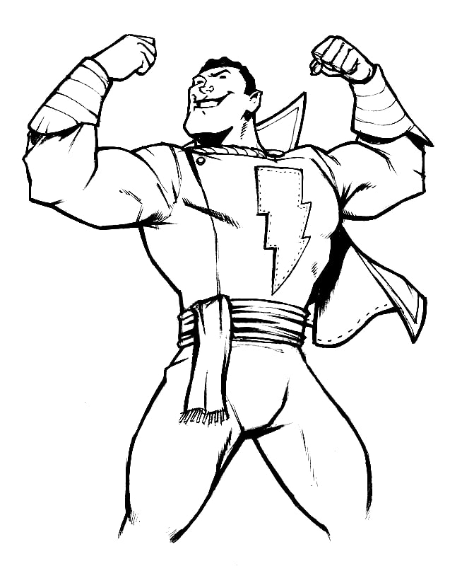 Shazam Coloring Pages - Free Printable Coloring Pages for Kids