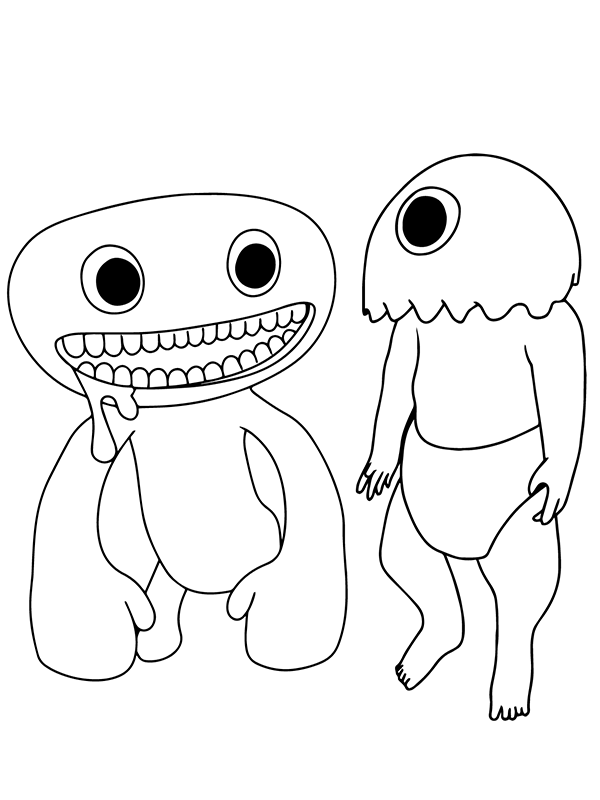 Immerse in Fear: Garten of Banban Coloring Pages - Click to view