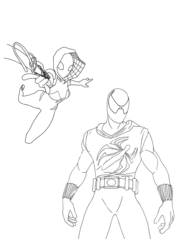 Ghost Spider Coloring Page