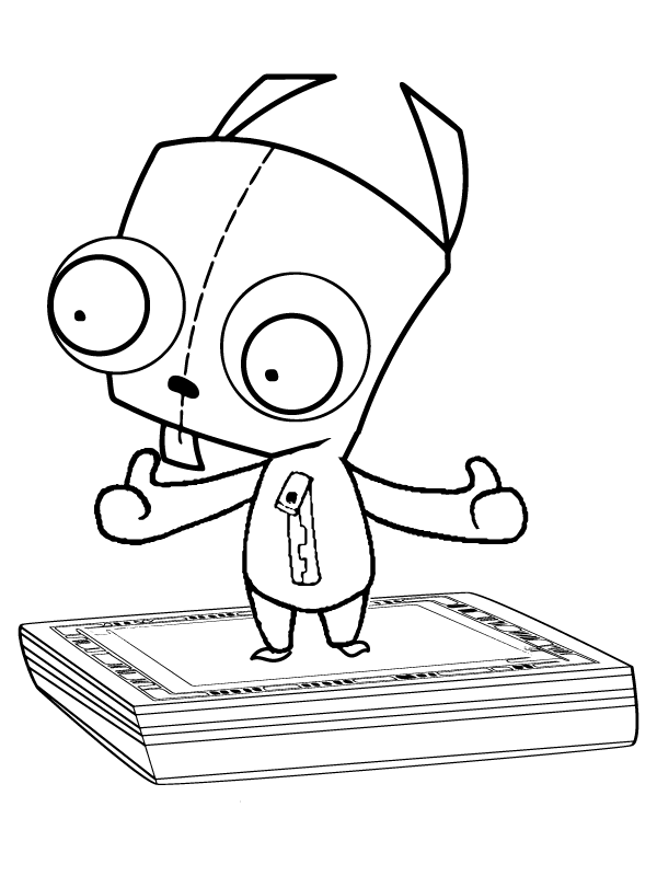 Gir Coloring Page 