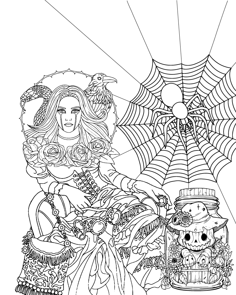 Halloween coloring sheets by number