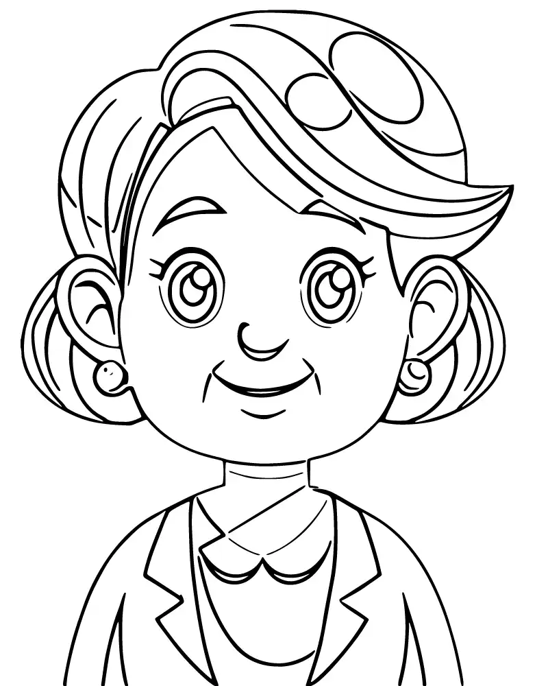 Grandma Coloring Page