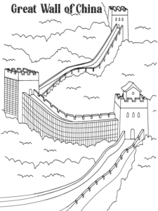 Coloring Pages of World Wonders Through History