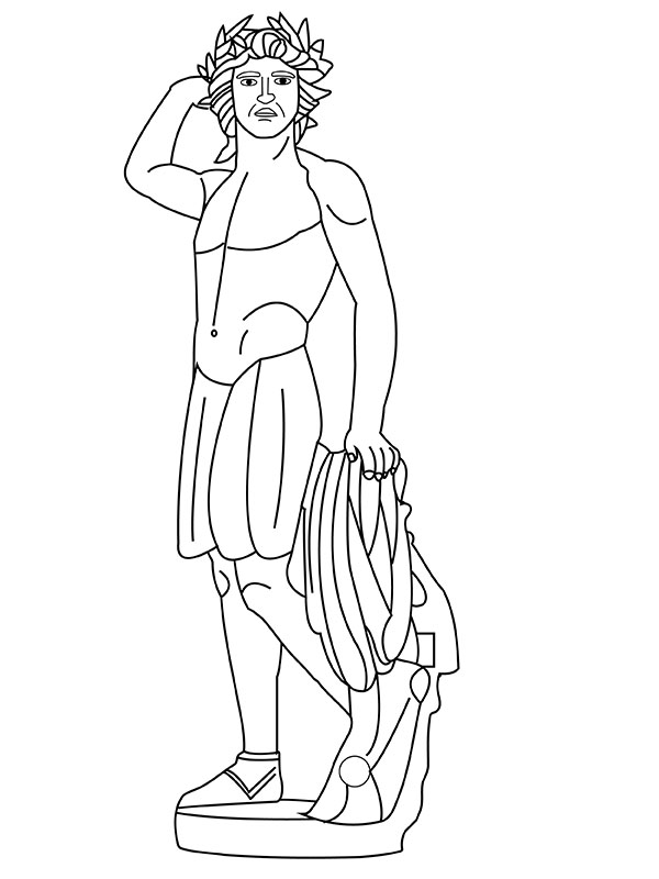 Apollo of the Belvedere head drawing – Shizo.lv