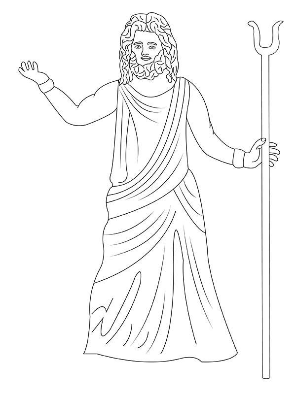 Hades Raising His Staff Coloring Page - Free Printable Coloring Pages ...