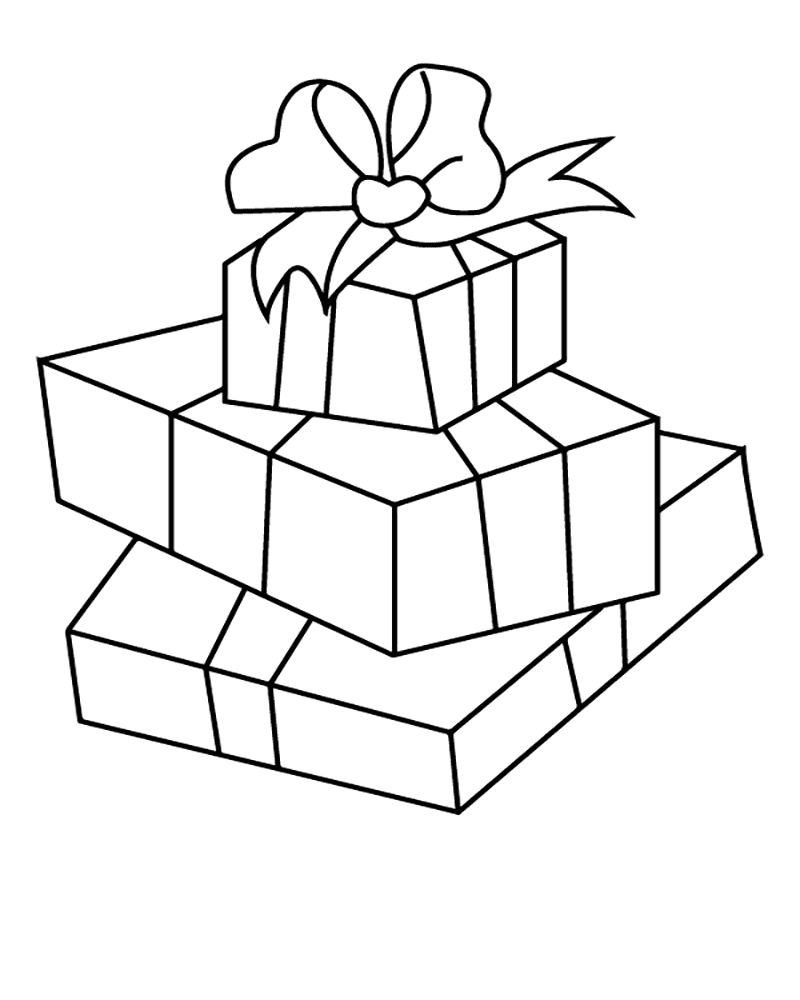 Happy Birthday Gift Box Coloring Page - Free Printable Coloring Pages ...