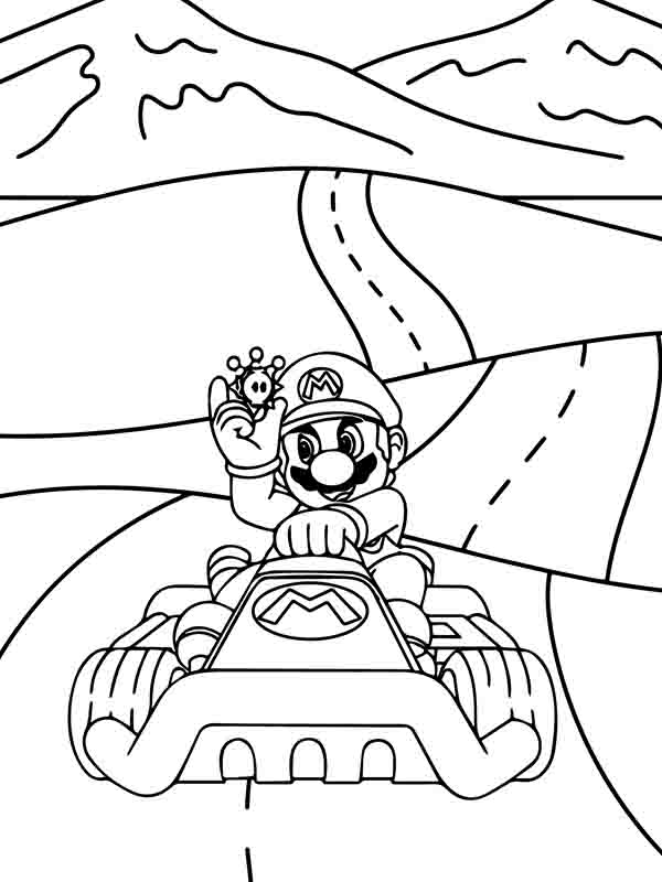 Mario Kart Coloring Pages - Free Printable Coloring Pages For Kids