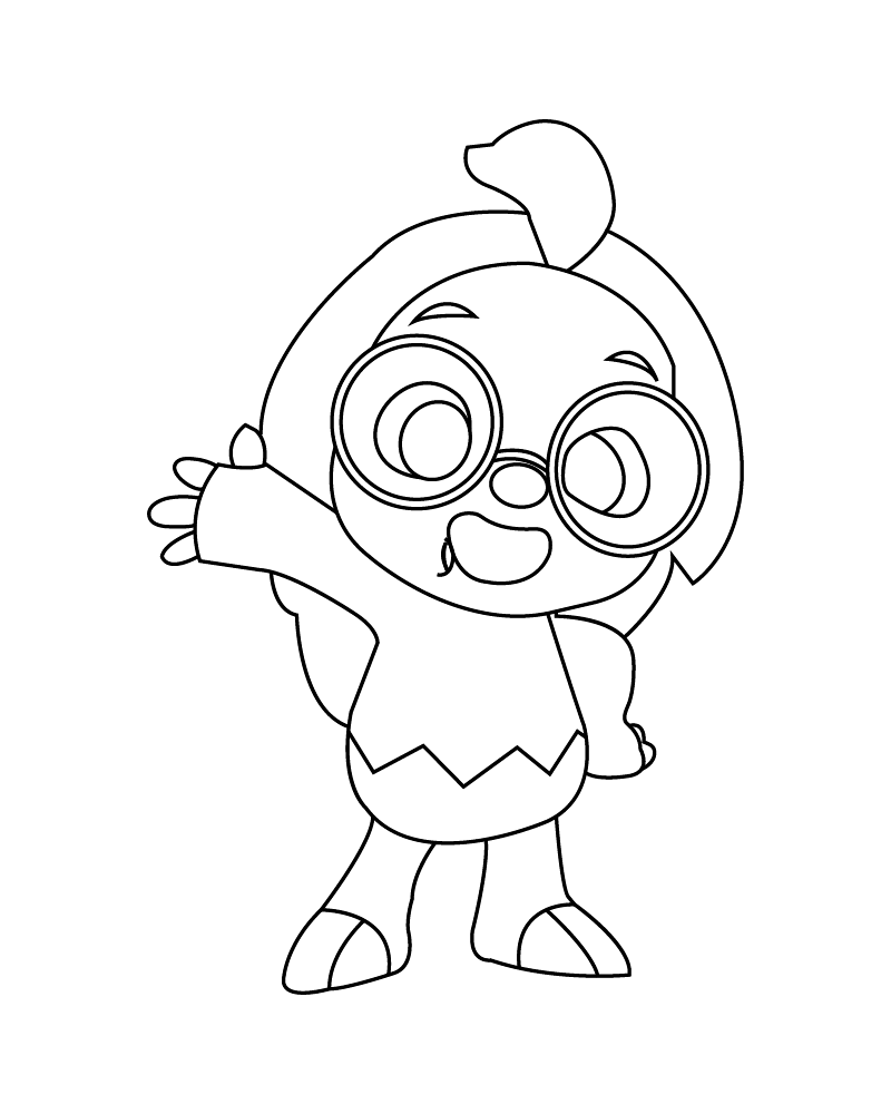 Hogi pinkfong Coloring Page - Free Printable Coloring Pages for Kids