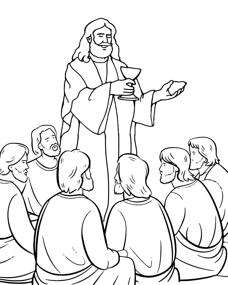 Maunday Thursday Coloring Page Maunday thursday coloring page