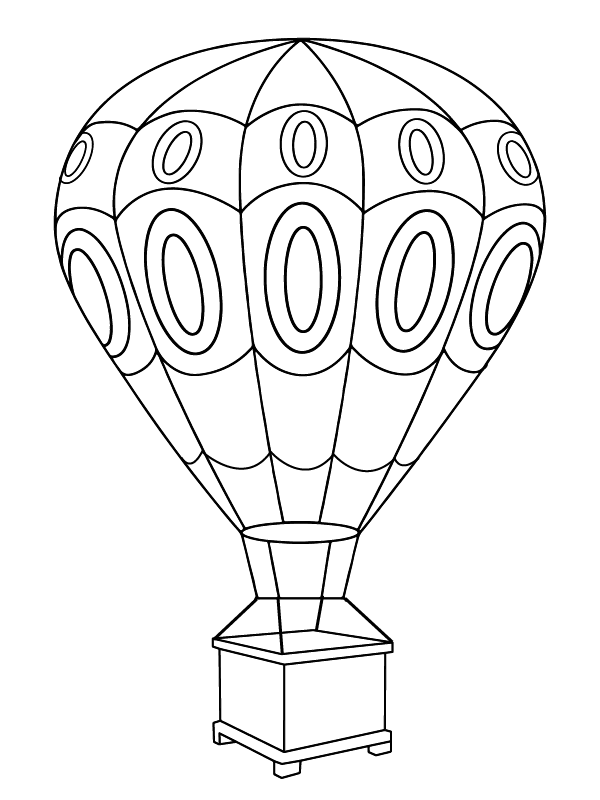 Hot Air Balloon Coloring Pages - Free Printable Coloring Pages for Kids