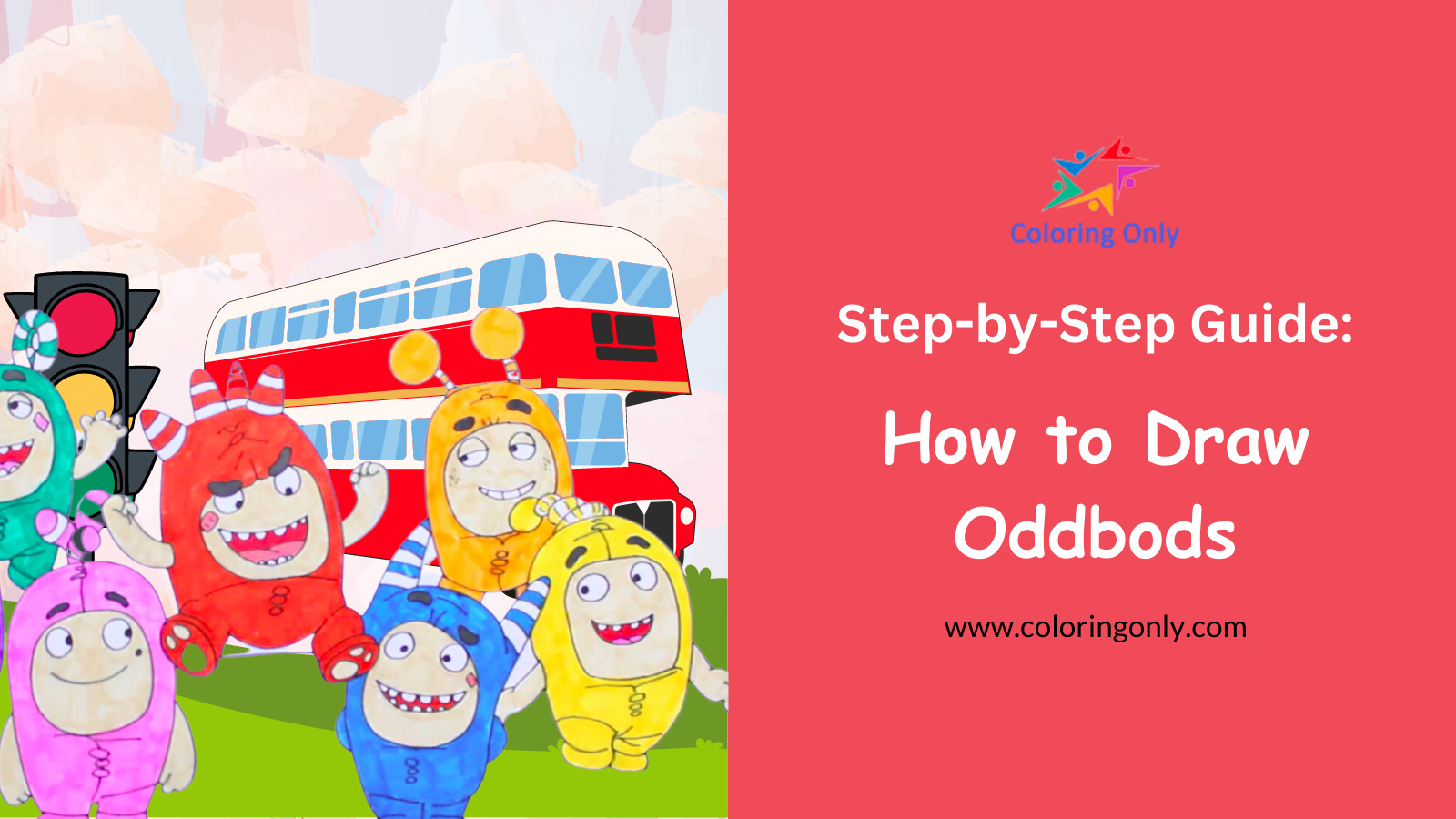 How to Draw Oddbods: A Step-by-Step Guide - Coloring Pages