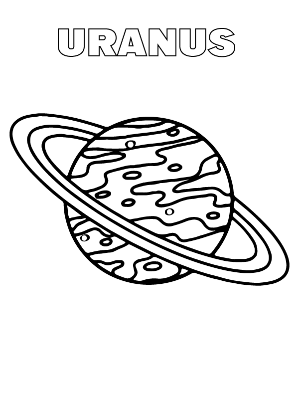 Planet Uranus Coloring Page - Free Printable Coloring Pages for Kids