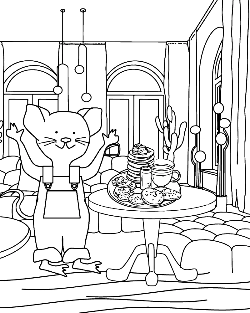 If You Give a Mouse a Cookie Coloring Page