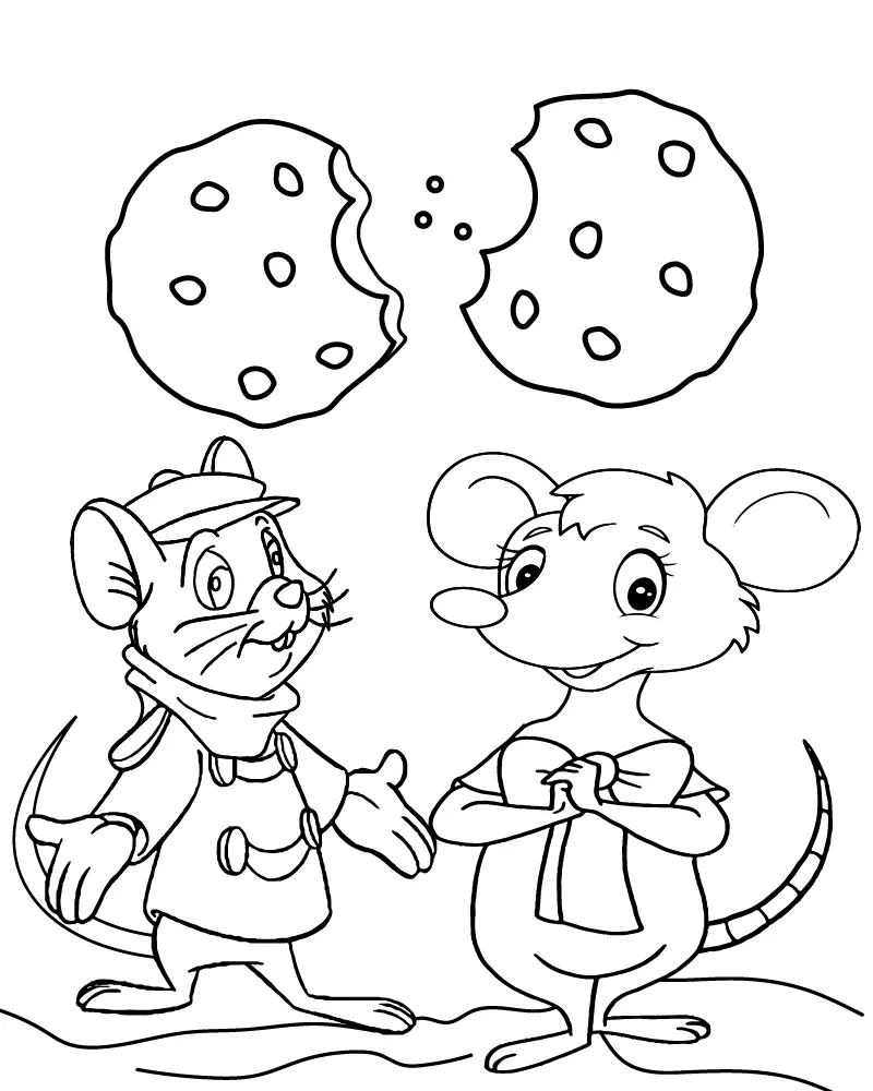 If You Give a Mouse a Cookie Coloring Page