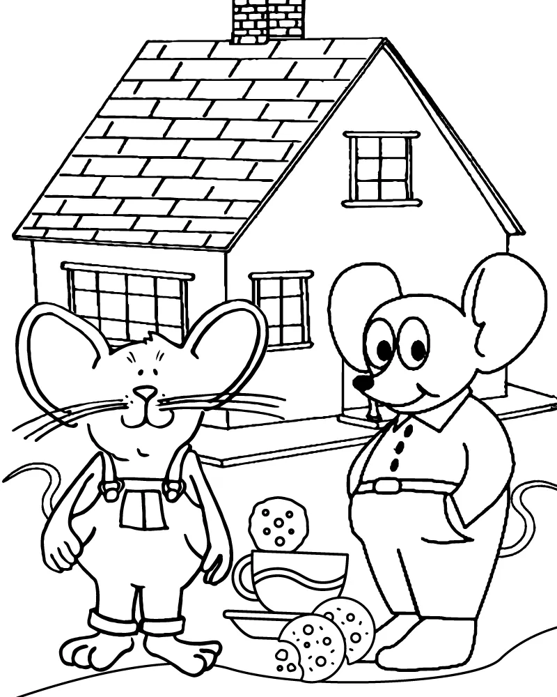 If You Give a Mouse a Cookie Coloring Page