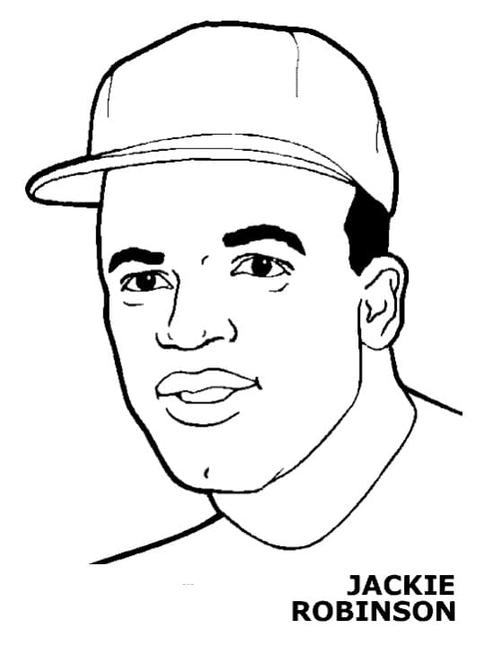 How to draw Jackie Robinson Face pencil drawing step by step