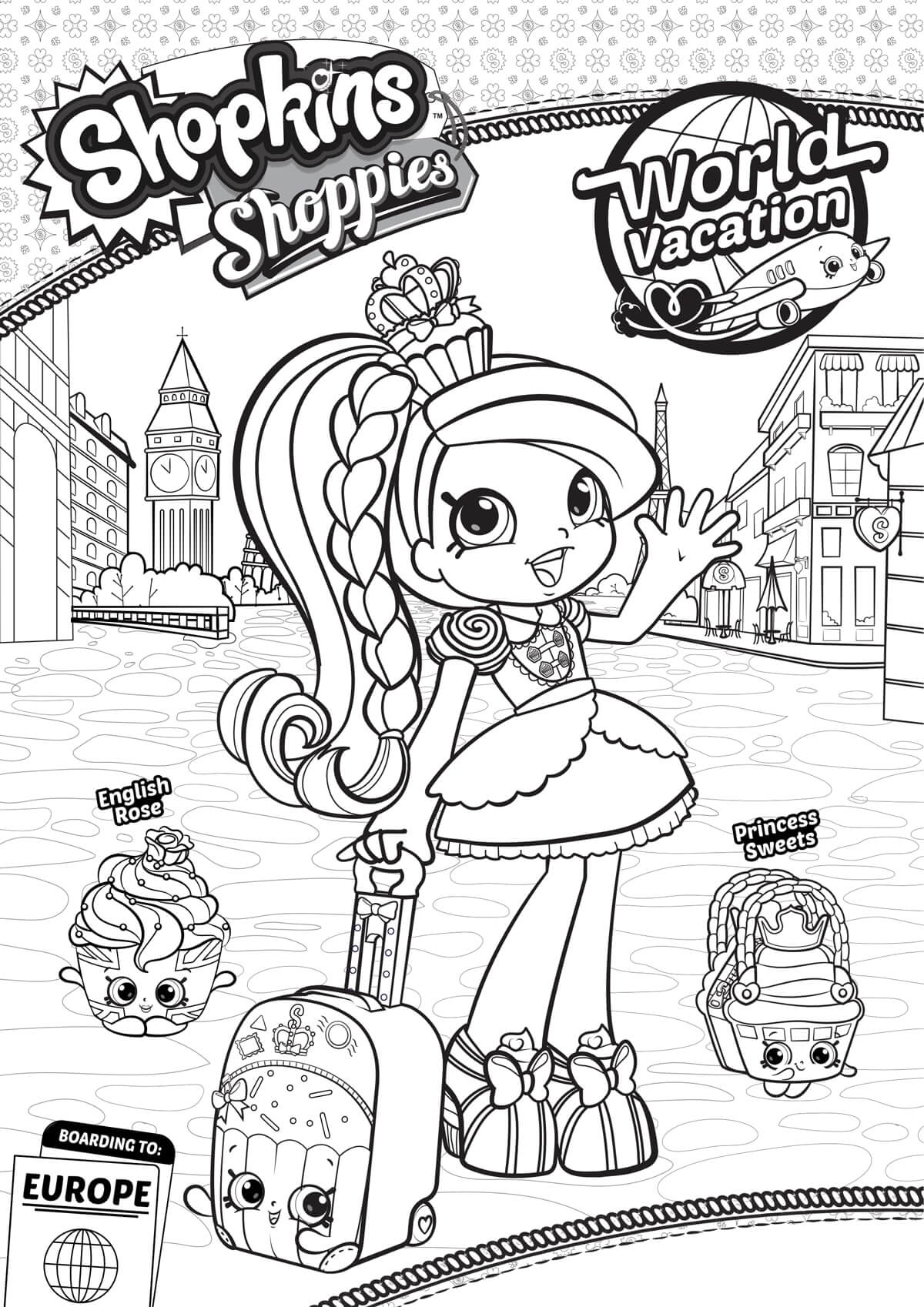Shopkins Coloring Pages - Free Pages Kids