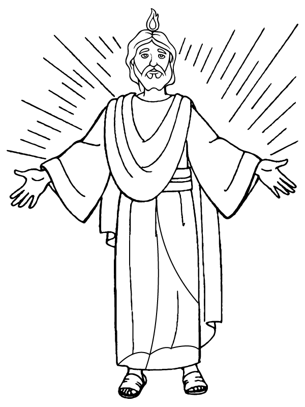 Moses Holding a Staff Coloring Page - Free Printable Coloring Pages for ...