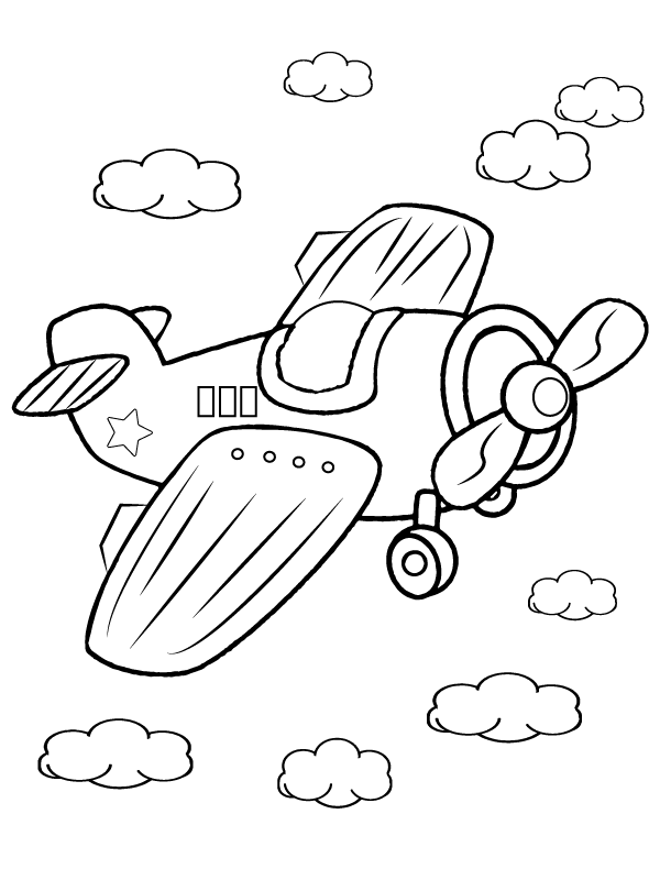 Airplane Coloring Pages - Free Printable Coloring Pages for Kids