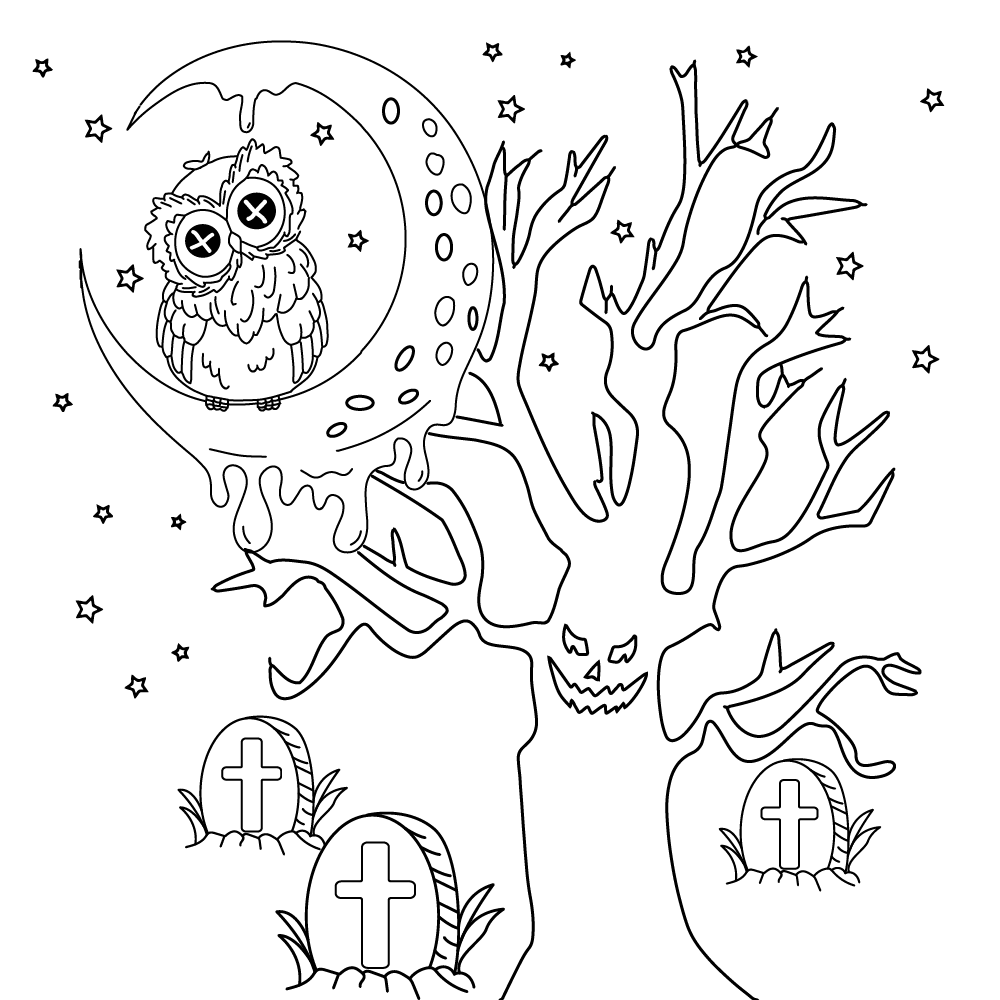 Creepy Kawaii Bats Coloring Page - Free Printable Coloring Pages for Kids