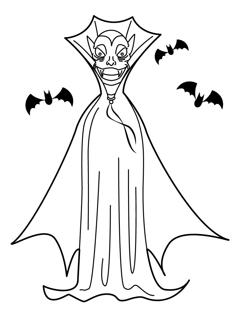King Of Vampire Coloring Page Free Printable Coloring Pages For Kids