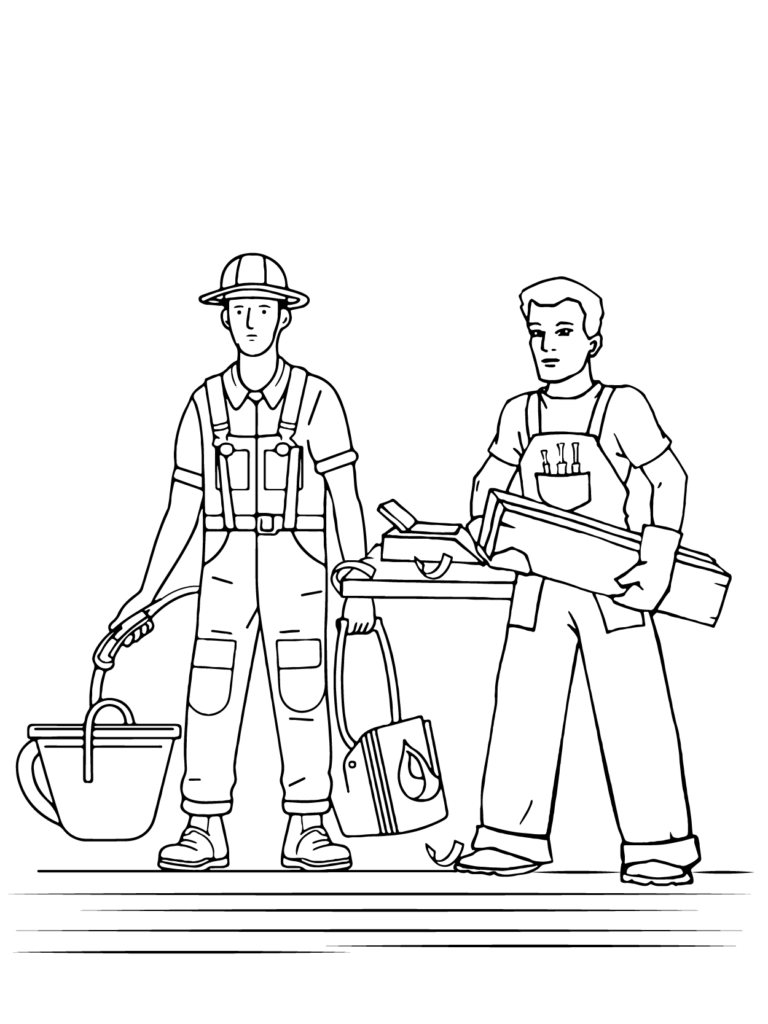 Labour Day USA Coloring Page - Free Printable Coloring Pages for Kids