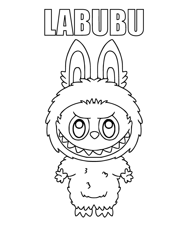 Labubu Coloring Page Labubu Coloring Page