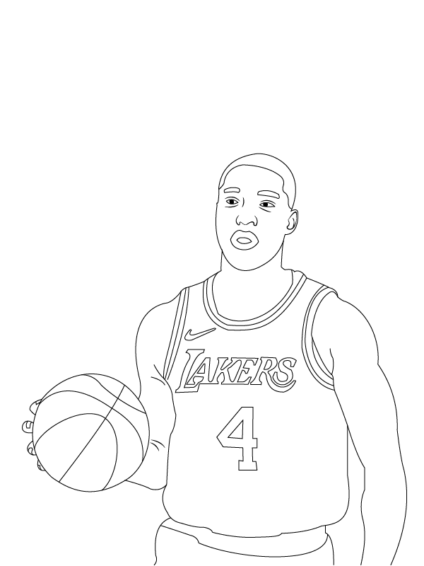 Los Angeles Lakers Logo Coloring Page - Free Printable Coloring Pages ...