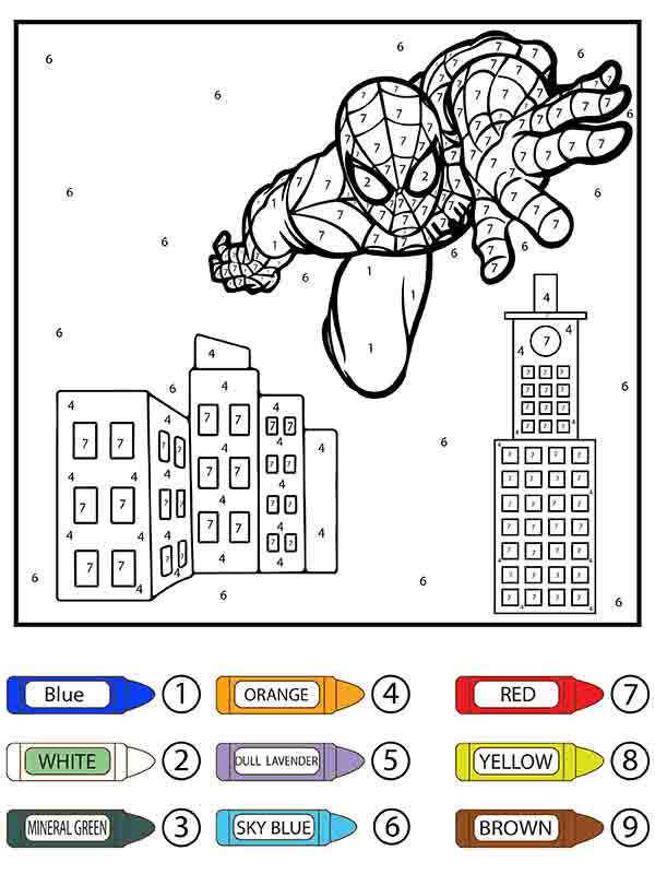 10 Spiderman Coloring Pages With Numbers: Unleash Your Inner Artist!