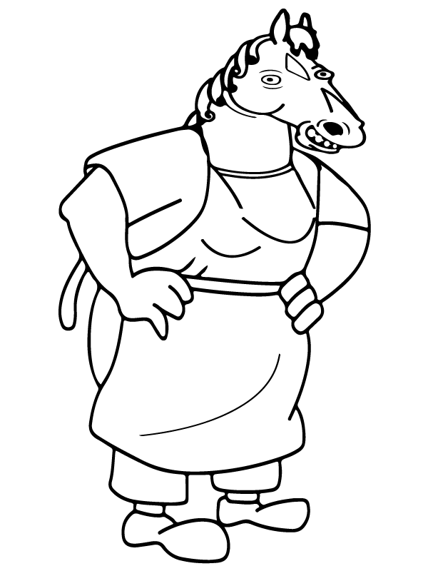 Lovely Beatrice Horseman Coloring Page - Free Printable Coloring Pages