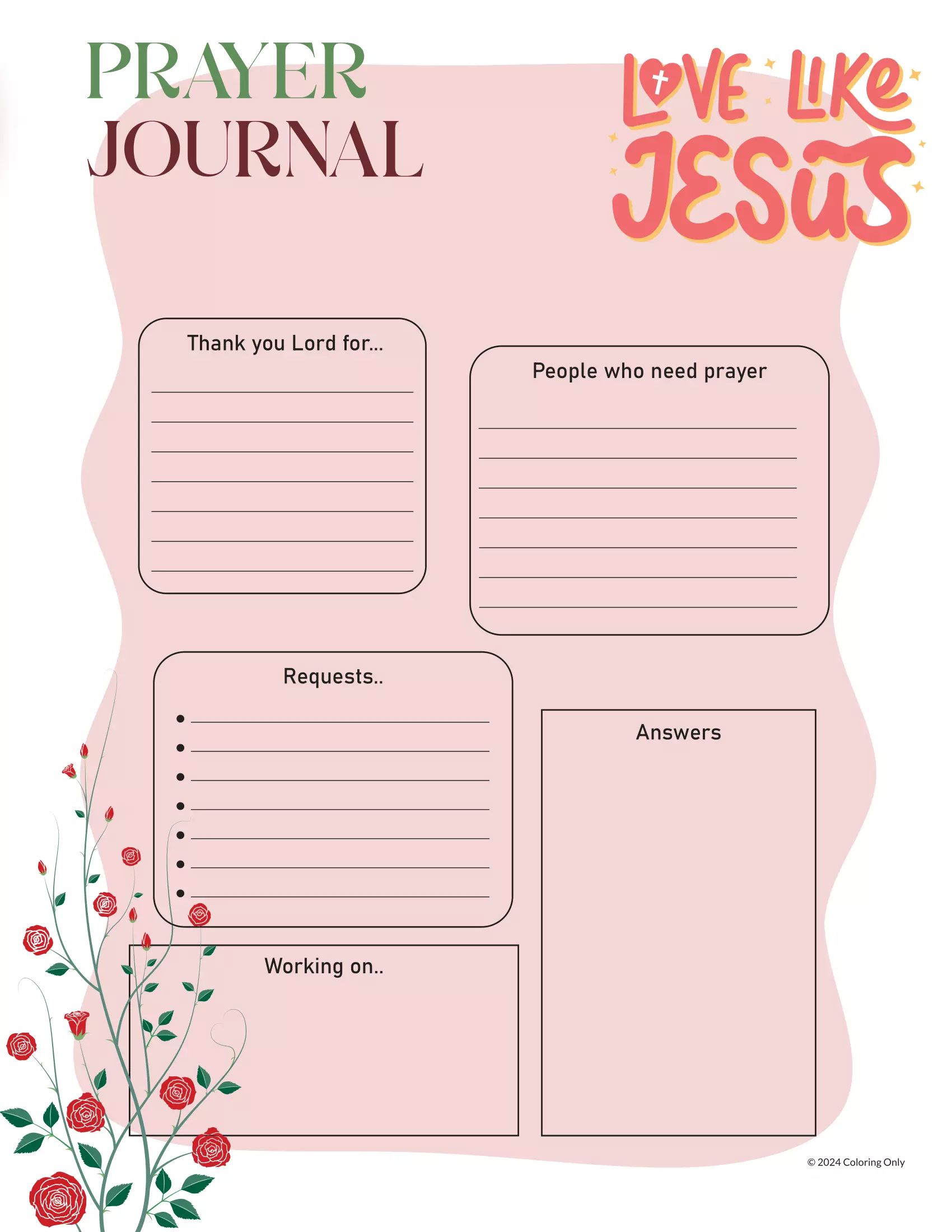 Love Like Jesus Prayer Journal Love Like Jesus Prayer Journal