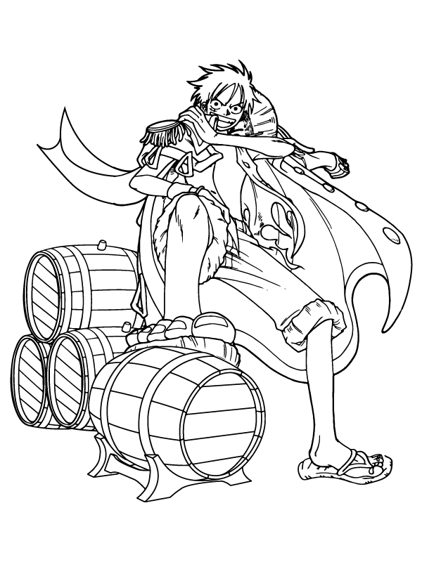 Champion Luffy Gear 5 coloring page Coloring Page - Free Printable ...