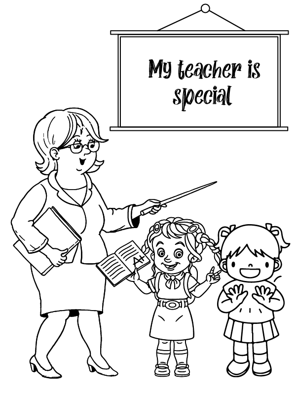 My Teacher is Special Coloring Page - Free Printable Coloring Pages for ...