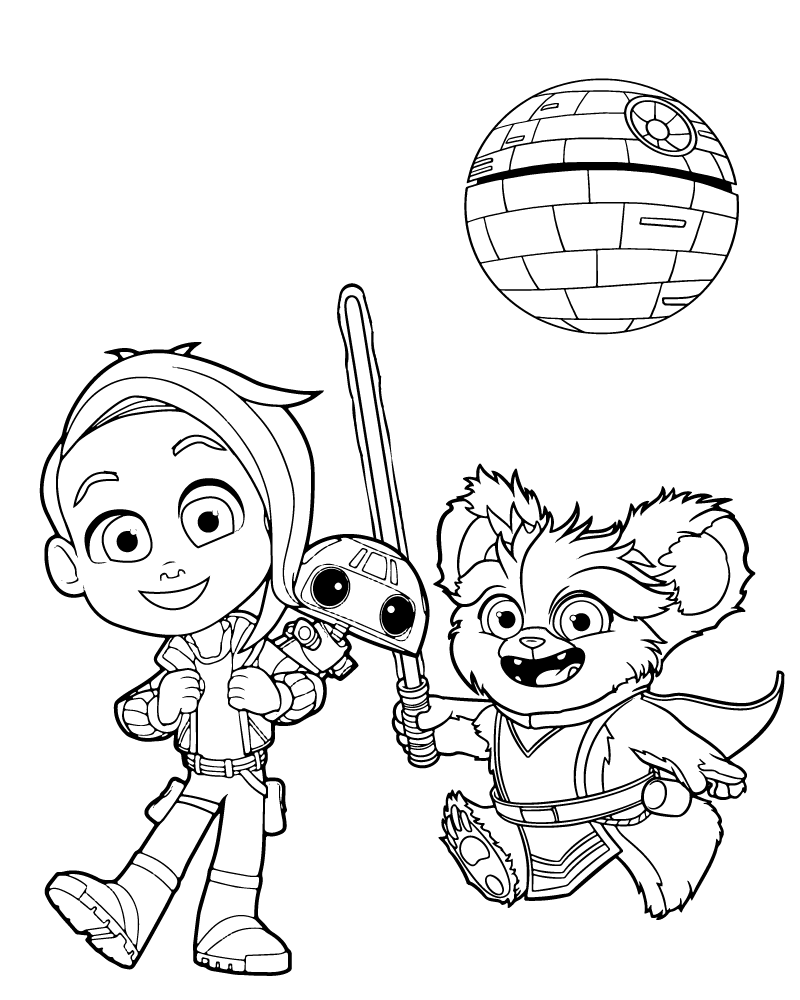 Nash and Nubs of Star Wars: Young Jedi Adventures Coloring Page - Free ...