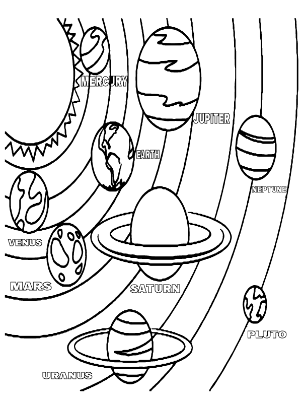 Planets Coloring Pages - Free Printable Coloring Pages for Kids