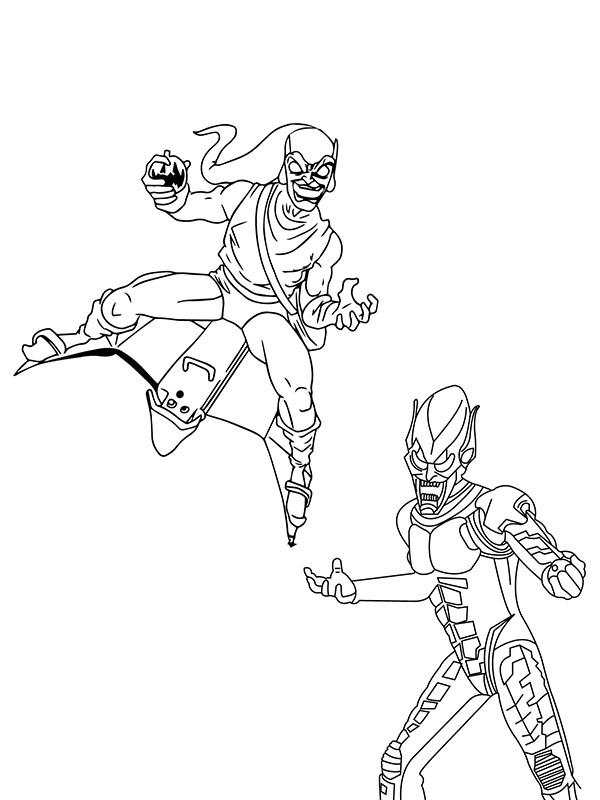 coloring pages green goblin