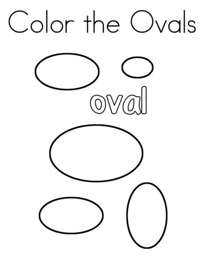 Oval Shape Coloring Page Free Printable Coloring Pages for Kids