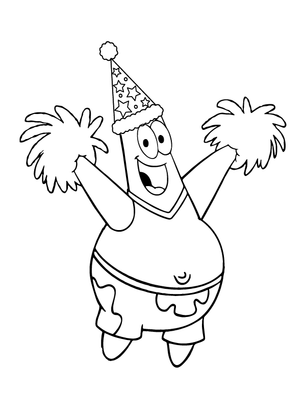 Patrick Star Coloring Pages - Free Printable Coloring Pages for Kids