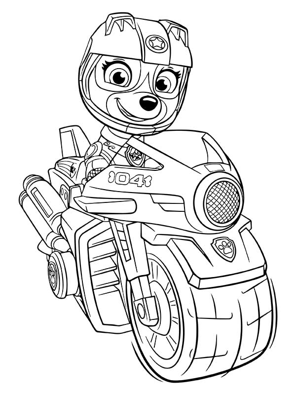Paw Patrol Moto Pups Page Free Printable Coloring Pages for Kids