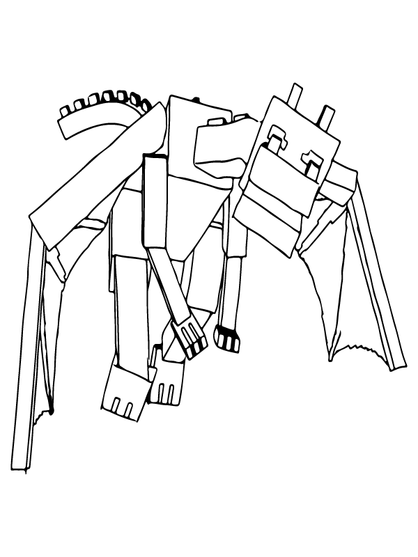 ender dragon coloring page