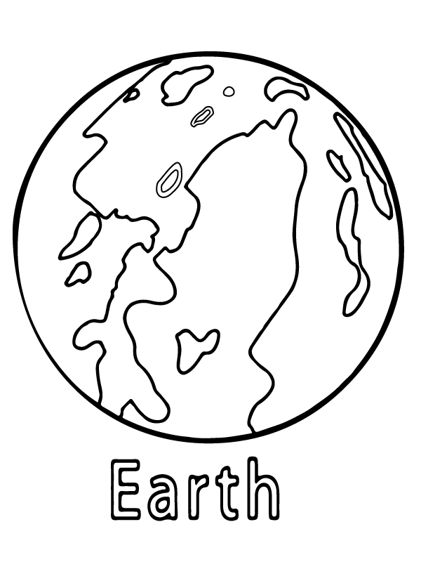 coloring printables of planet earth