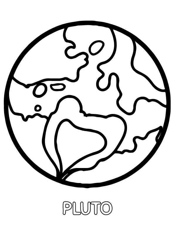 the planet pluto coloring pages