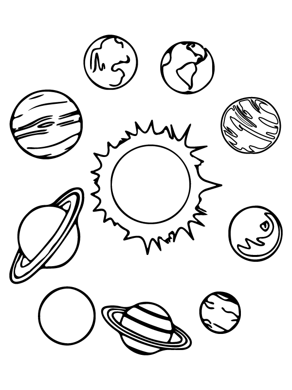 Solar System And Coloring Pages