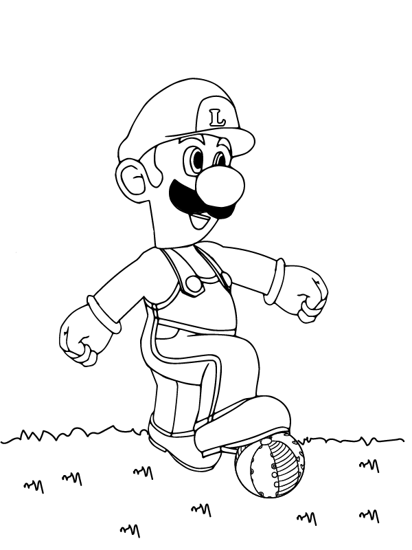 Luigi Coloring Pages - Free Printable Coloring Pages for Kids