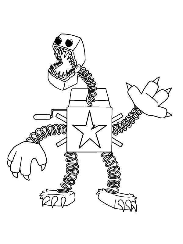 Printable Boxy Boo Coloring Pages Free For Kids And Adults