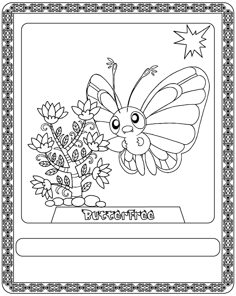 Pokemon Card Charizard - Coloring Pages